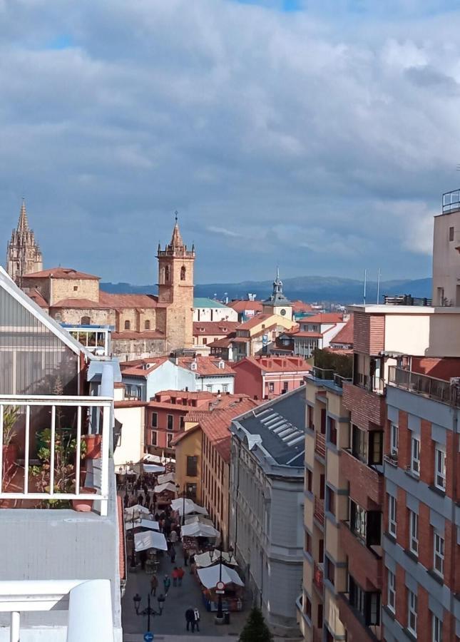 Atico Quintana I - Con Terraza, Vistas A La Ciudad, En El Centro, Con Wifi Y Garaje Apartamento Oviedo Exterior foto